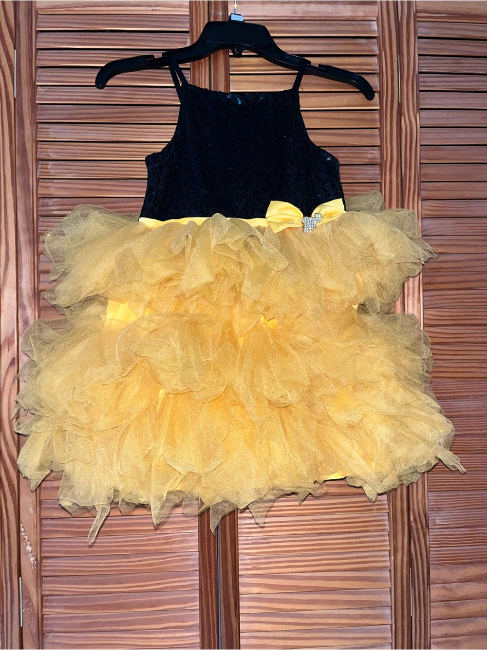 Disney Collection by Tutu Couture Tinkerbell Sequin Tiered Classic Dress Size 6X
